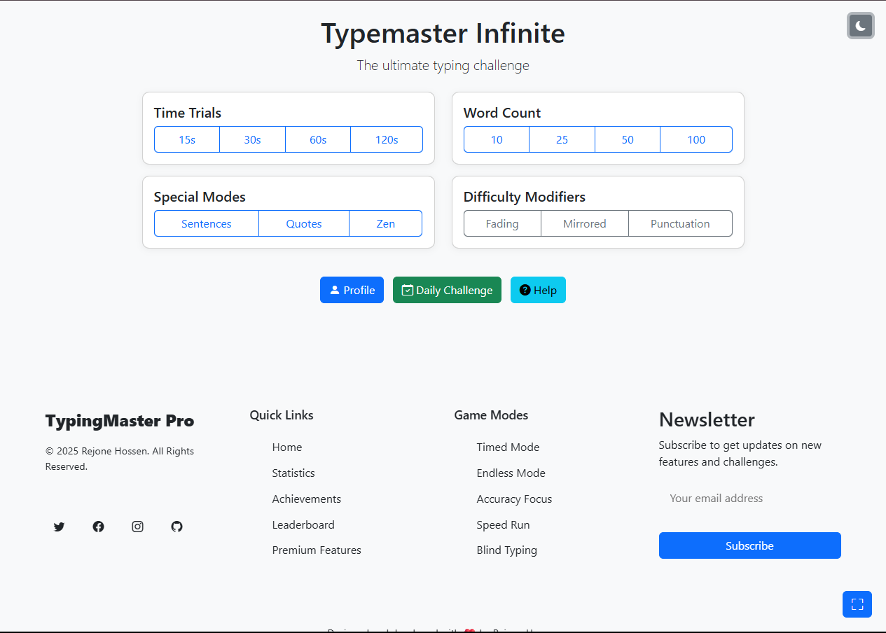 Type Master Infinite